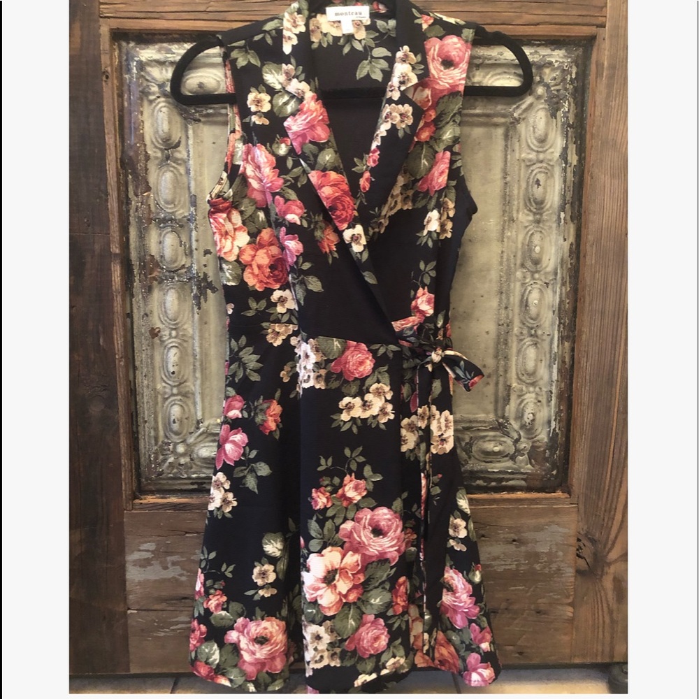 Floral wrap dress